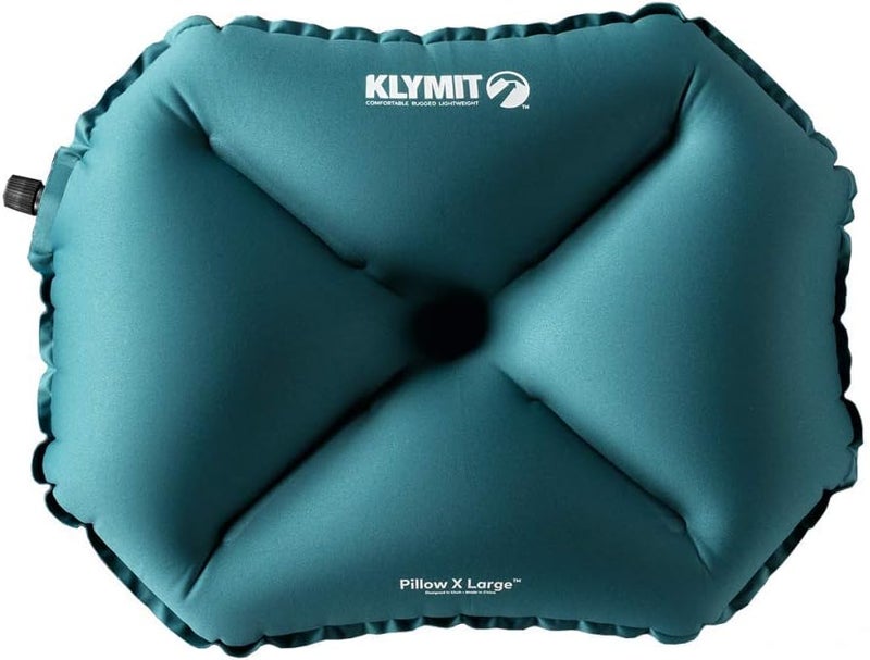 Klymit Pillow X Travel Pillow, Lightweight Inflatable Hybrid Airplane, Backpacking, Hammock, and Camping Pillow - Image 1